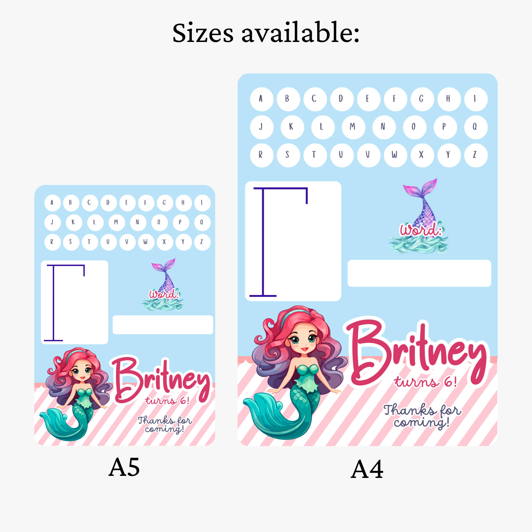 Dry Erase Hangman Game - Party Favours