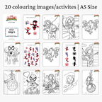 Colouring book with matching crayon or pencil box - Party Favours