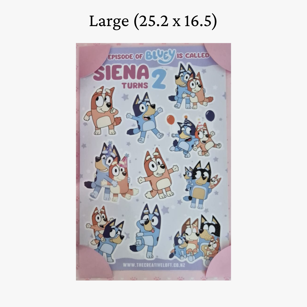 Custom Sticker Sheets - Party Favours