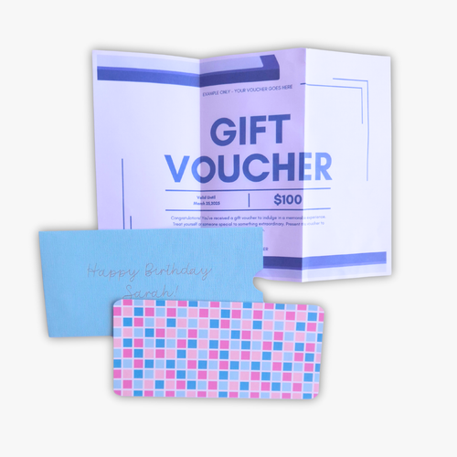 Gift Voucher Holder Envelope & Card