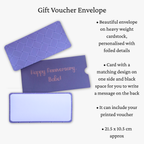 Gift Voucher Holder Envelope & Card