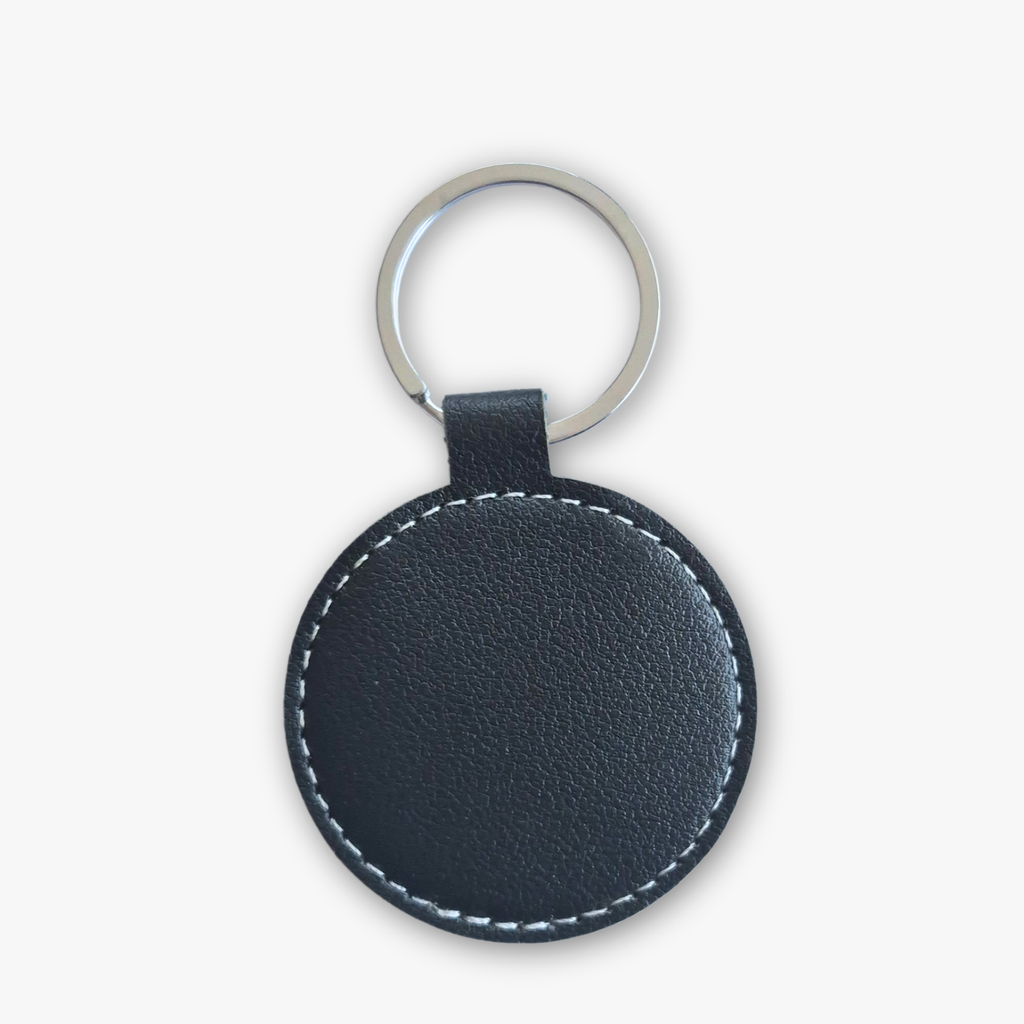 Faux Leather Keychain