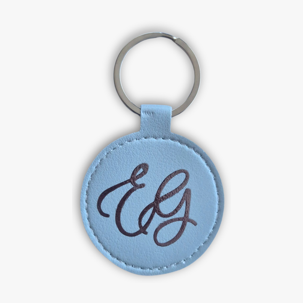 Faux Leather Keychain