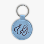 Faux Leather Keychain