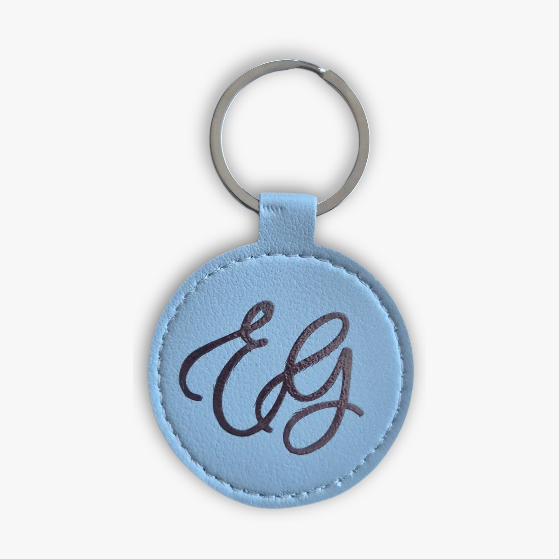 Faux Leather Keychain