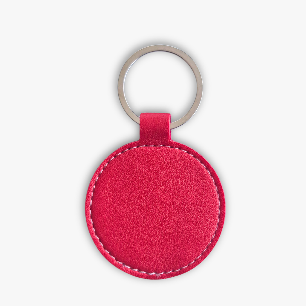 Faux Leather Keychain