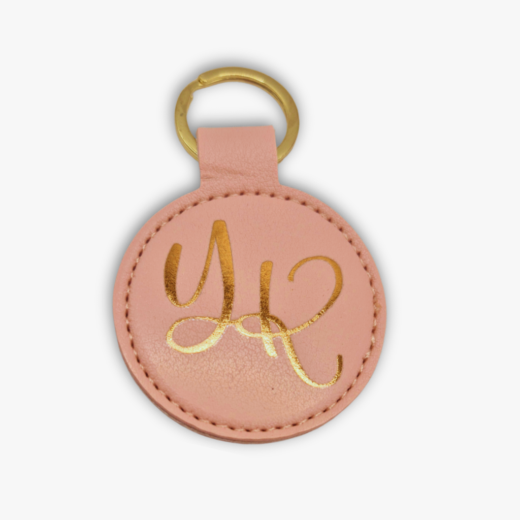 Faux Leather Keychain